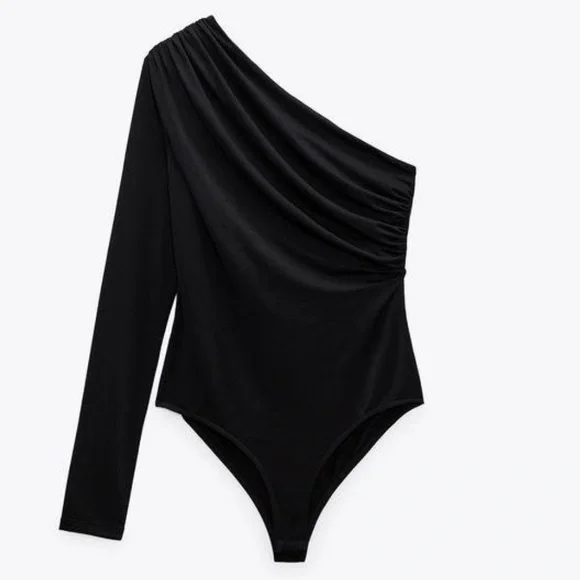 ZARA ASYMMETRIC BUNDLE BODYSUITS - Picture 6 of 9